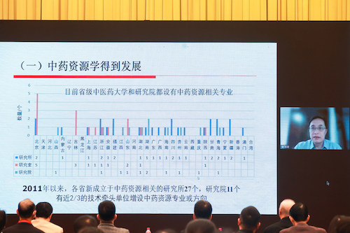 国家中医药管理局副局长、中国工程院院士黄璐琦做大会报告